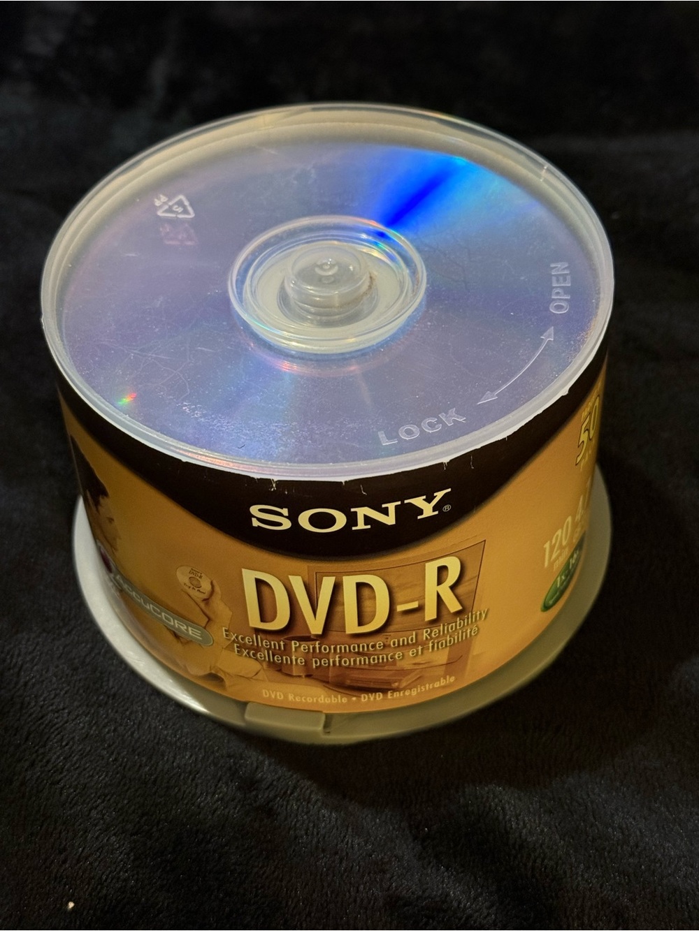 Sony DVD-R 50-Pack - Gold and Silver